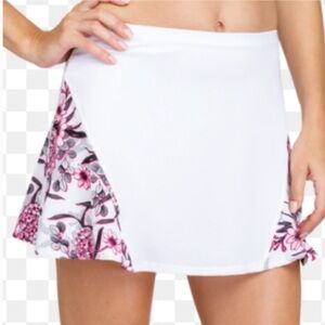 Tail Oahu Garden Kyleigh Skort Skirt Womens Small White Floral Built In Shorts